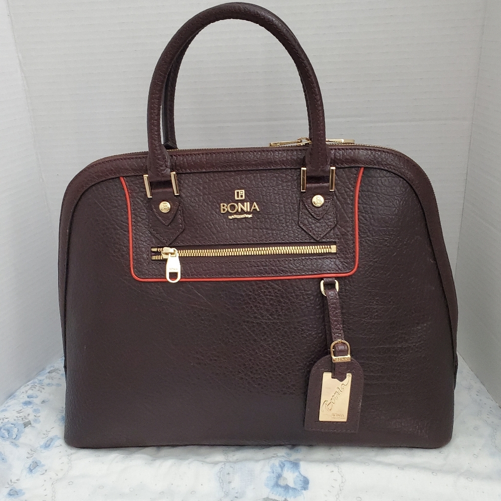 BONIA Special Edition Genuine  Leather Satchel Bag.